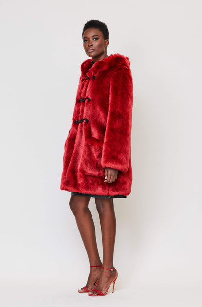 Alicia Faux Fur Coat - Luxe Outerwear