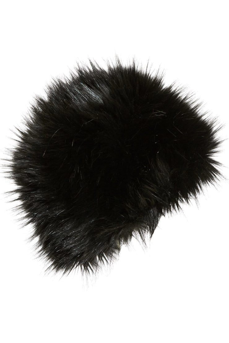 Pillbox Hat Faux Fur