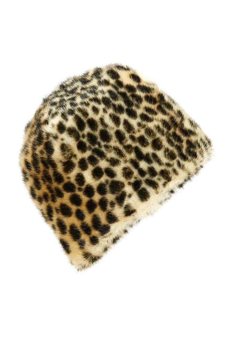 Pillbox Hat Faux Fur