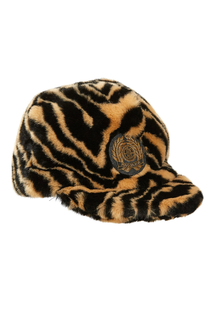 Baseball Cap Faux Fur