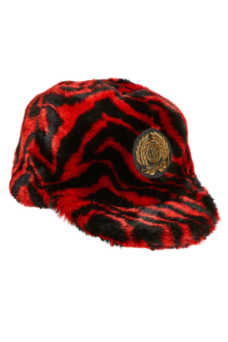 Baseball Cap Faux Fur